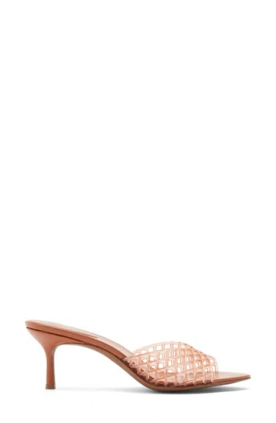 Jeffrey Campbell Seablue Jelly Slide Sandal In Brown