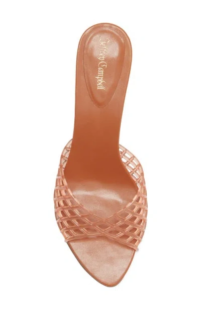 Jeffrey Campbell Seablue Jelly Slide Sandal In Brown