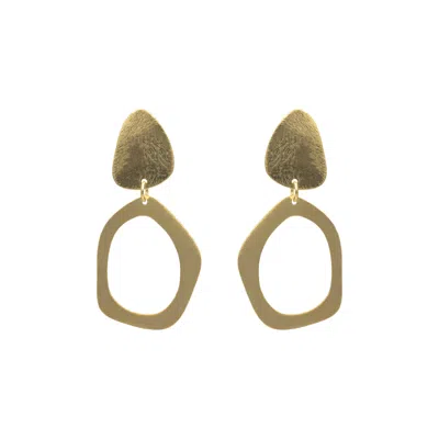 Marcia Moran Women's Dahlia Earrings / Gold In Gold