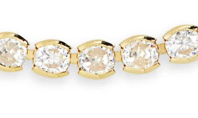 The Sis Kiss The Meg Tennis Bracelet In Gold