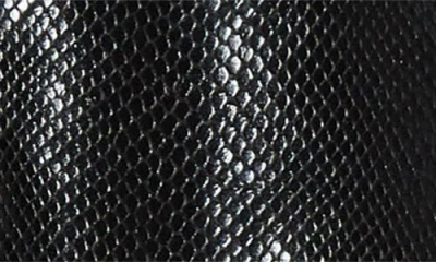 Versace Python Embossed Leather Jacket In Black