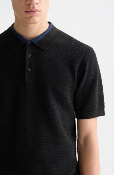 Scotch & Soda Structured Cotton Polo In Multi