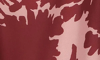 Petal And Pup Petal & Pup Elysia Floral Print Wide-leg Pants In Burgundy