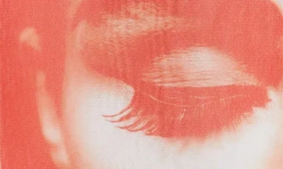 Jean Paul Gaultier Re-edition Eyes & Lips Print Mesh Maxi Skirt In White