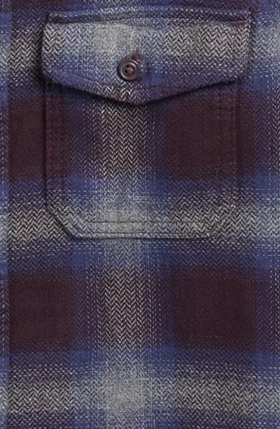 Vans Kids' Bixby Plaid Flannbel Button-up Shirt In Blue