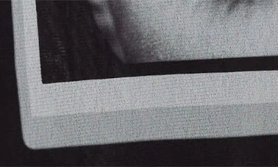 Jean Paul Gaultier Re-edition Eyes & Lips Print Mesh Maxi Skirt In Black