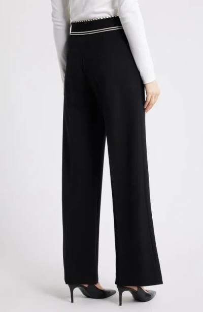 Frame The Prim Slim Palazzo Trouser Pants In Multi