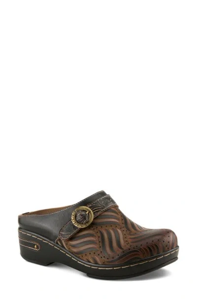 L'artiste By Spring Step Sova Mule In Animal Print