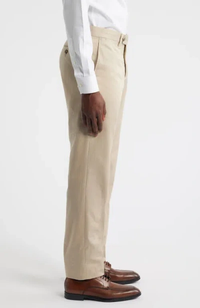 Berle Charleston Flat Front Khakis In Red