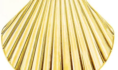 Panacea Shell Stud Earrings In Gold