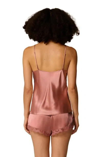 Simone Perele Love Me Lace Trim Silk Blend Shorts In Multi