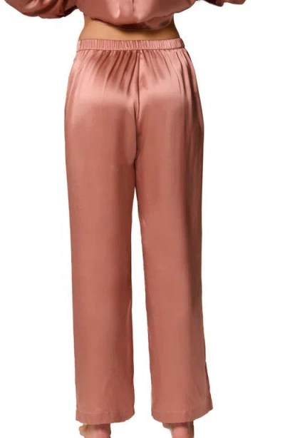 Simone Perele Love Me Silk Lounge Pants In Animal Print