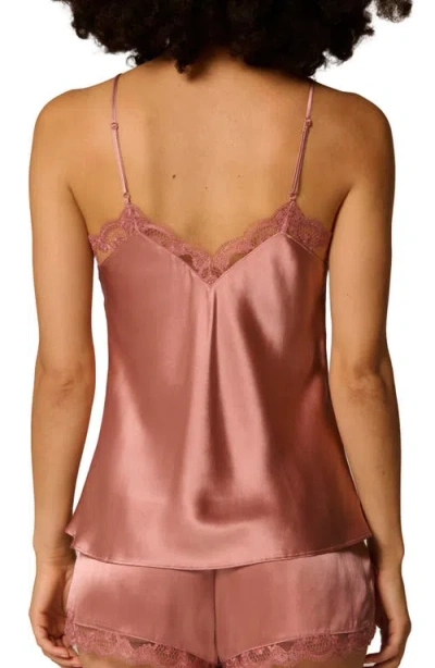 Simone Perele Love Me Lace Trim Silk Blend Camisole In Multi