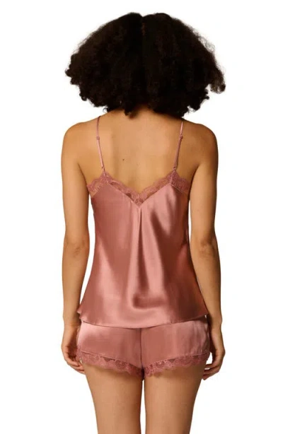 Simone Perele Love Me Lace Trim Silk Blend Camisole In Multi