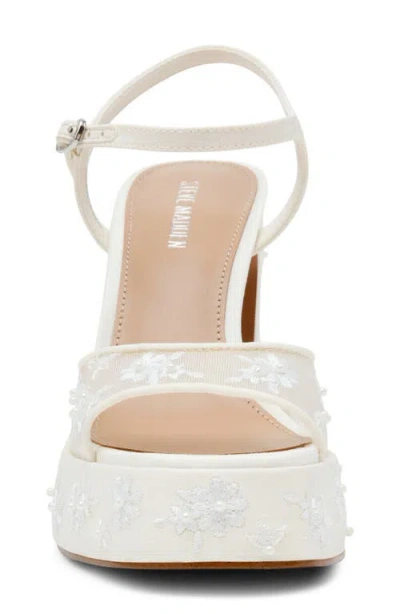 Steve Madden Lianda Platform Sandal In White