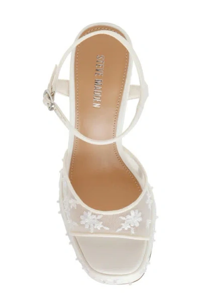 Steve Madden Lianda Platform Sandal In White