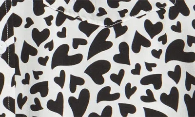 Rails Kathryn Heart Print Long Sleeve Button-up Shirt In Multi