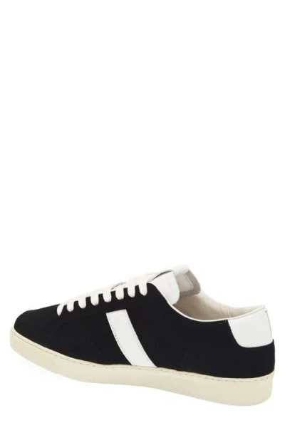 Tom Ford Blake Sneakers Suede Upper Contrast Stripe Rubber Sole In Multi