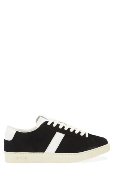 Tom Ford Blake Sneakers Suede Upper Contrast Stripe Rubber Sole In Multi