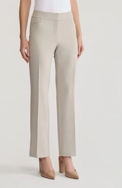 Kasper Flat Front Pants In Gray