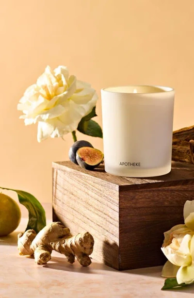 Apotheke Cedarwood Ginger Classic Scented Candle In White