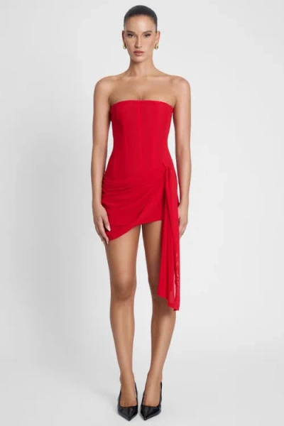 Leau Mira Mesh Corset Dress In Multi