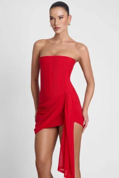 Leau Mira Mesh Corset Dress In Multi