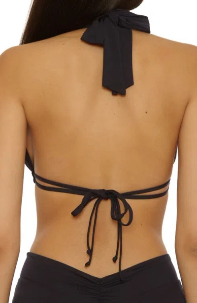 Becca Color Code Triangle Bikini Top In Black