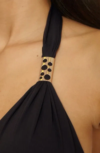 Becca Color Code Triangle Bikini Top In Black