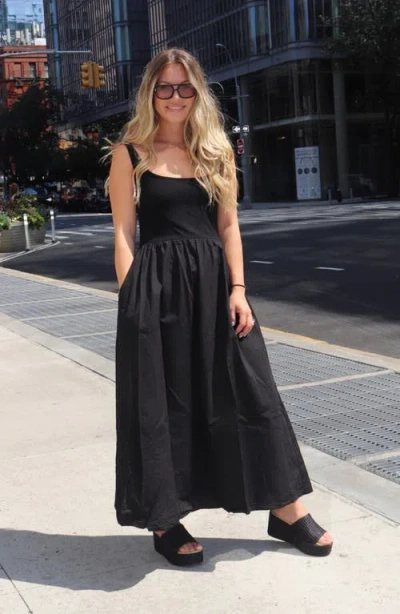 275 Central Sienna Platform Slide Sandal In Black