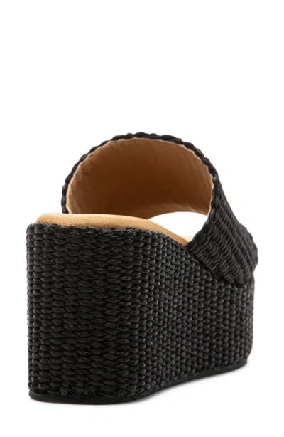 275 Central Sienna Platform Slide Sandal In Black
