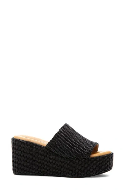 275 Central Sienna Platform Slide Sandal In Black