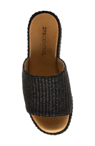 275 Central Sienna Platform Slide Sandal In Black
