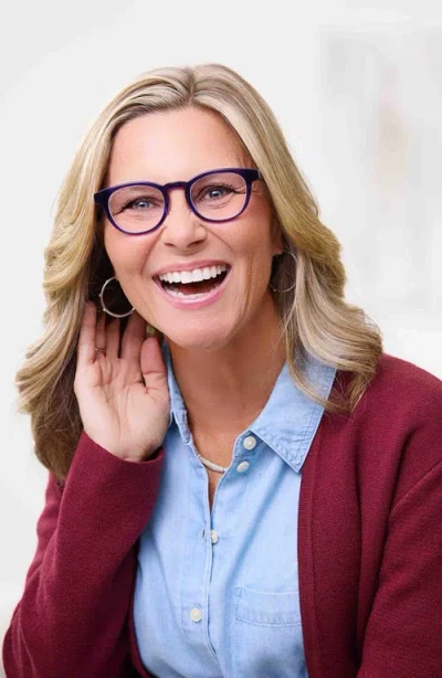 Eyebobs Clearly 46mm Round Blue Light Blocking Glasses