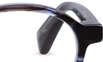 Eyebobs Board Stiff 43mm Round Blue Light Blocking Glasses In Black