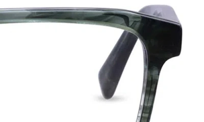 Eyebobs Seymour 52mm Rectangular Blue Light Blocking Glasses In Green