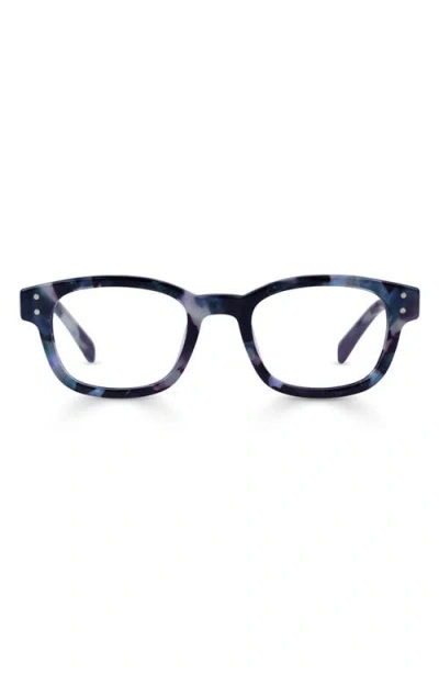 Eyebobs Biff 51mm Square Reading Glasses In Blue