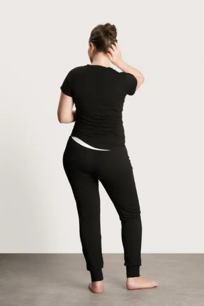 Nom Maternity The Maternity & Nursing Tee In Black