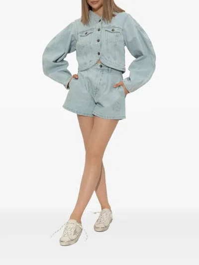 Golden Goose Super Star Leather Upper Laminated Star And Heel Glitter Edge In White