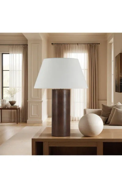 Renwil Sanya Wood Table Lamp In White