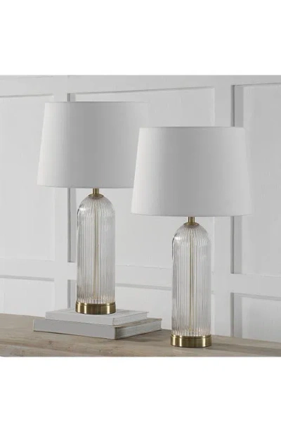 Renwil Ocala Set Of 2 Glass Table Lamps In Metallic