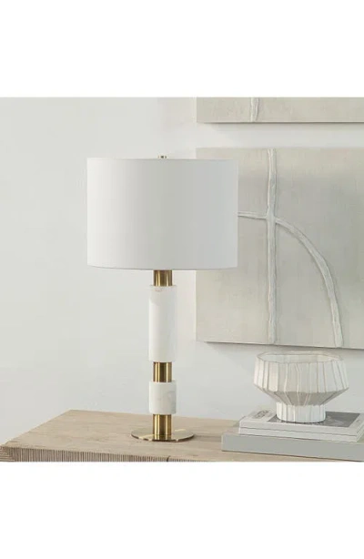 Renwil Pirot Tall Marble Table Lamp In Multi