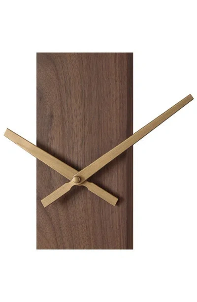 Renwil Avigail Brushed Iron Wall Clock In Brown