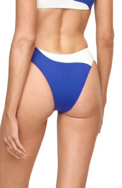 L*space Rami Colorblocked Bikini Bottom In Blue