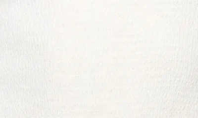 L*space Lspace Misha Smocked Bodice Cover-up Cotton Maxi Dress In White