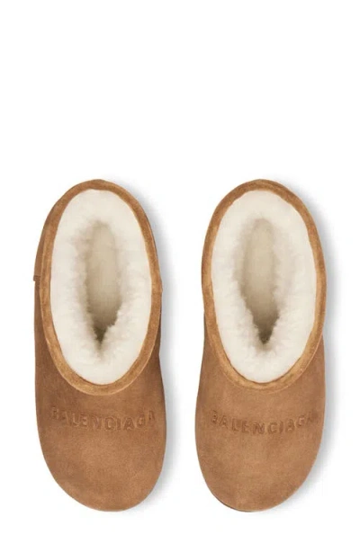 Balenciaga Alaska Platform Bootie In Brown