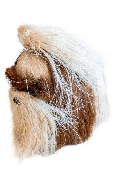 Likha Shih Tzu Handwoven Ornament In Multi