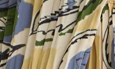 Scotch & Soda Micro Pleat Tie Front Top In Multi