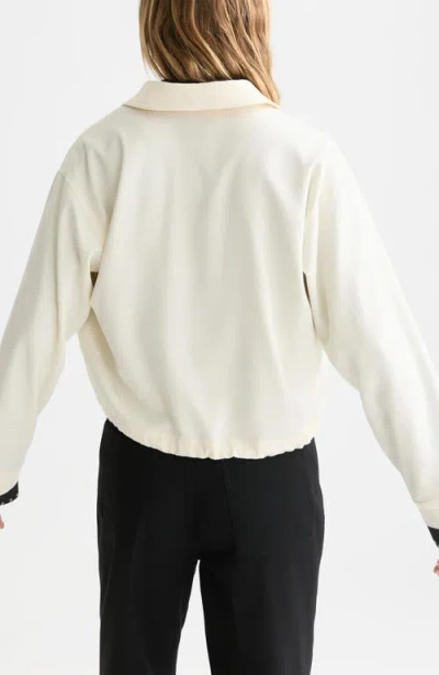 Scotch & Soda Drawstring Waist Utility Shirt In Neutral