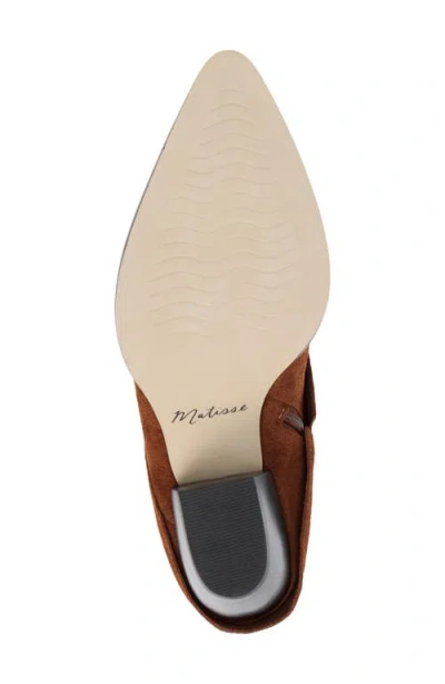 Matisse Ella Foldover Ankle Boots In Brown